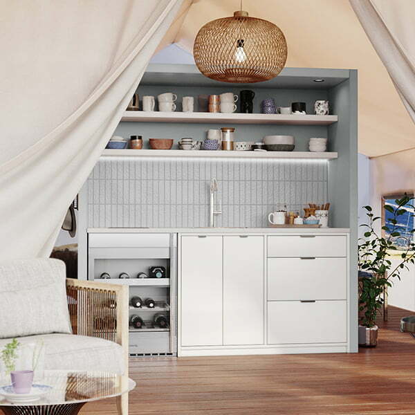 Glamping Luxury Safari Tent Living Room
