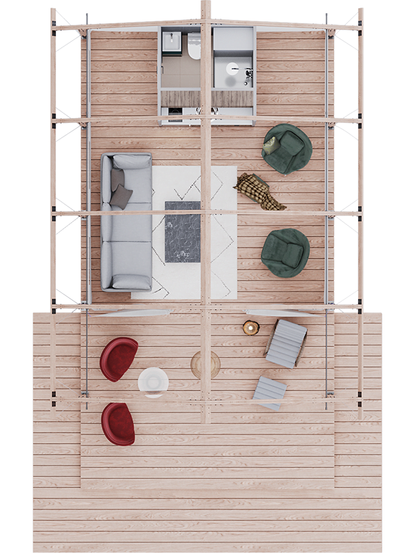 Living Room Floor Plan Layout For Dwell Maison Luxury Glamping Tents